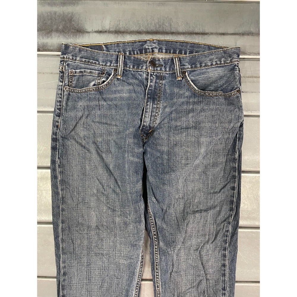 Levis 559 Jeans Mens 36X35 Blue Medium Wash Denim Relaxed Straight 100% Cotton - Picture 2 of 16